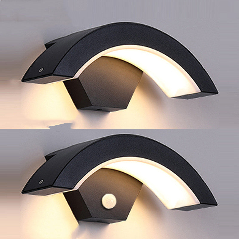 Led Wall Light Curved Moon Induction Wall Light | Decor Gifts and More