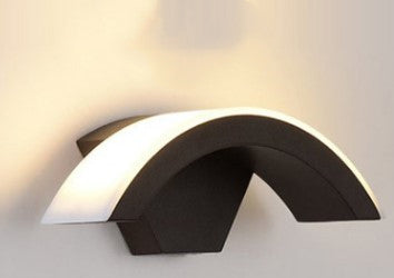 Led Wall Light Curved Moon Induction Wall Light