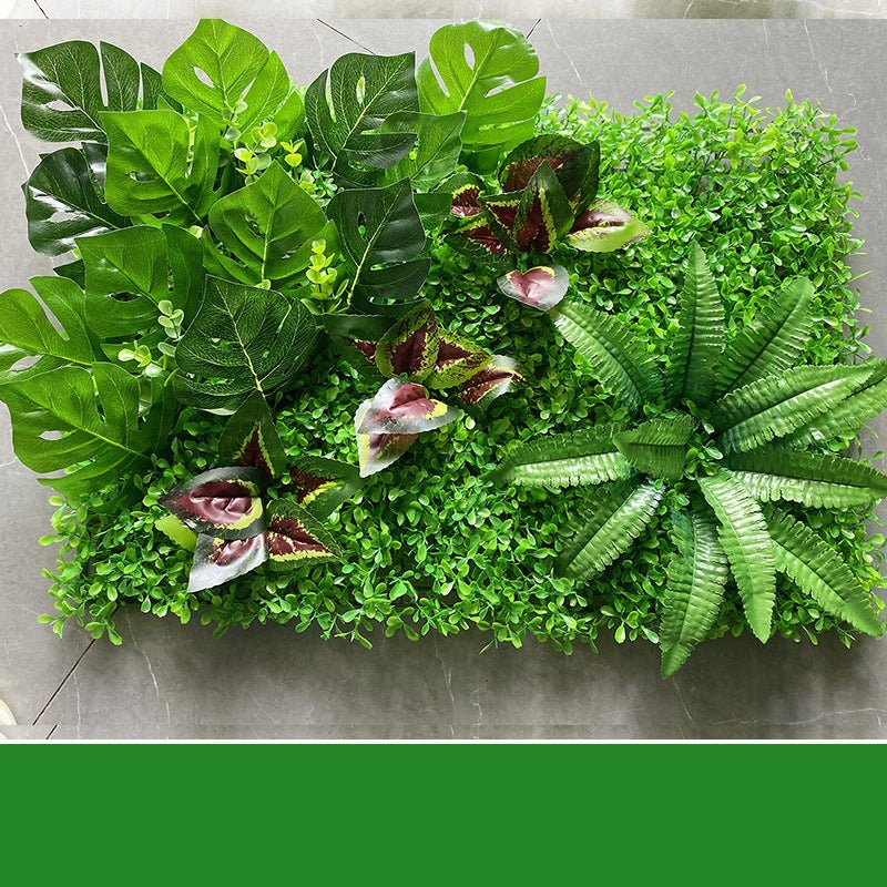 Green Plant Wall Simulation Plant Wall Artificial Fake Turf Plastic Turf Decoration Background Flower Wall | Decor Gifts and More