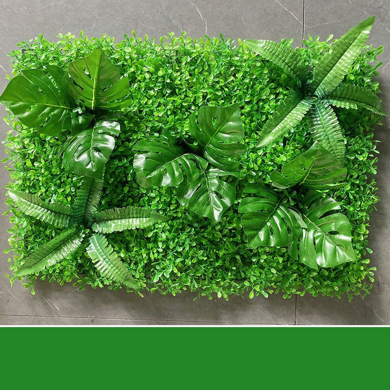 Green Plant Wall Simulation Plant Wall Artificial Fake Turf Plastic Turf Decoration Background Flower Wall | Decor Gifts and More