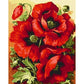 paint by numbers kids colorful red flowers