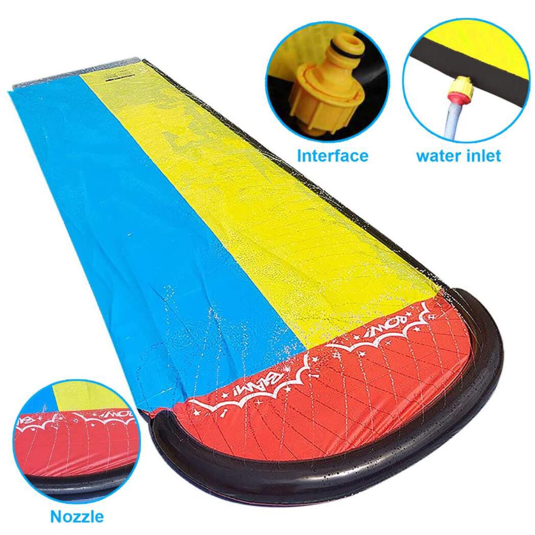 Children Double Surf Water Slide Outdoor Garden Racing Lawn Water Slide Spray Summer Water Games Toy | Decor Gifts and More