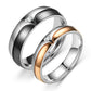 Couple Ring Stainless Steel Micro Inlaid Zircon Pair Ring | Decor Gifts and More