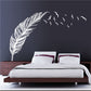Creative Feather Wall Sticker PVC Decorative Painting Waterproof And Removable | Decor Gifts and More