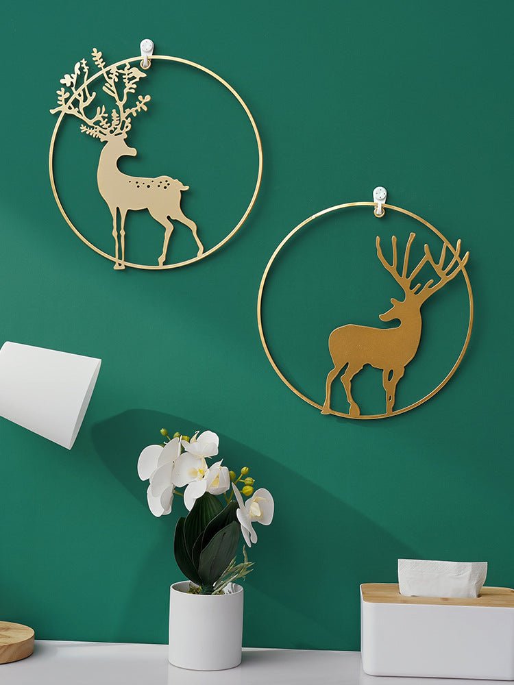 Nordic Porch Elk Ornaments Wall Decorations