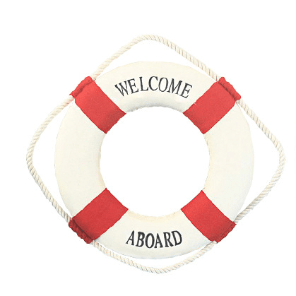 Cloth art lifebuoy wall hanging decoration | Decor Gifts and More