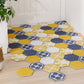 Non-slip Washable Hexagon Printed Custom Cut Doormat Carpet | Decor Gifts and More