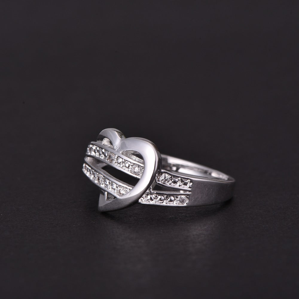 Stainless Steel Heart Wedding Ring | Decor Gifts and More