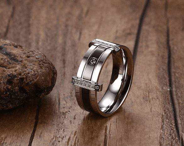 Tungsten carbide diamond ring, Men's fashion ring, Wedding ring | Decor Gifts and More