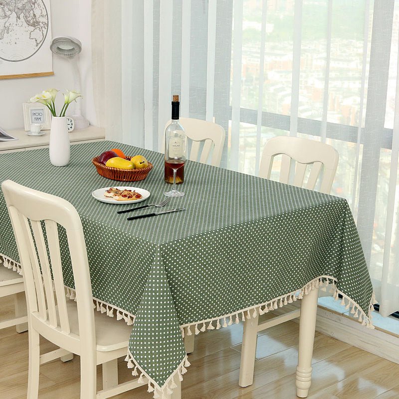 Cotton And Linen Round Table Rectangular Garden Tablecloth | Decor Gifts and More