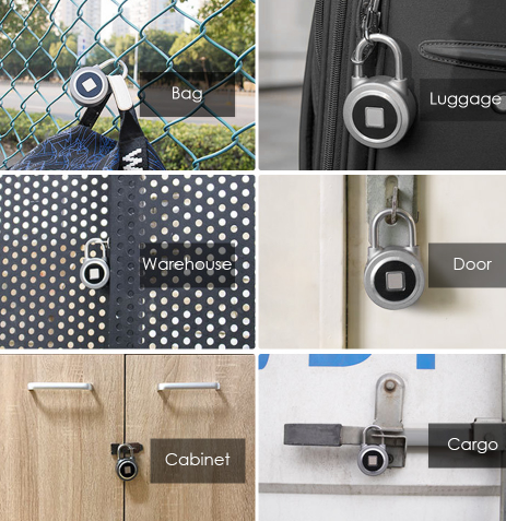 Smart lock fingerprint padlock mobile phone APP control Bluetooth unlocking luggage fingerprint lock trolley case fingerprint lock | Decor Gifts and More