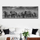 Mural Of Black Africa And Elephants | Decor Gifts and More