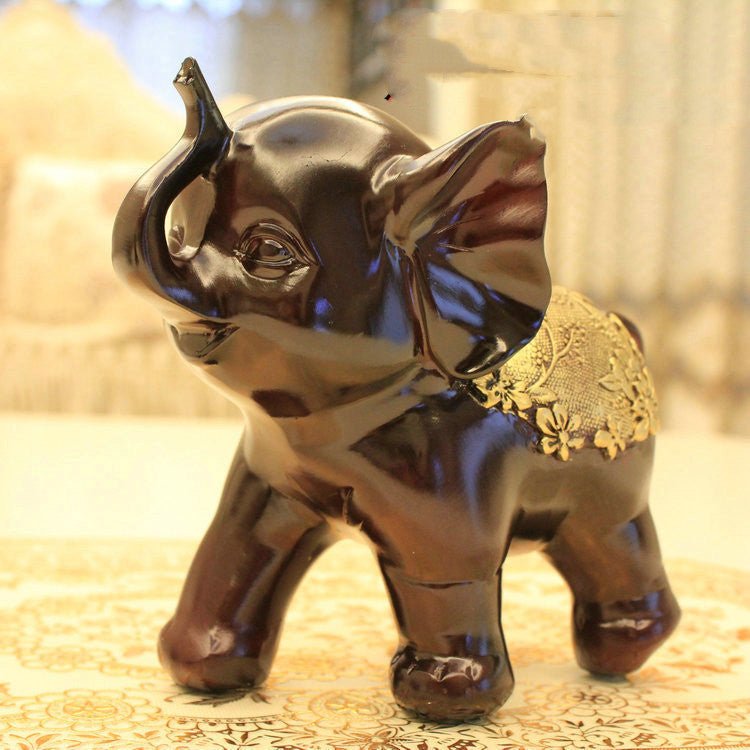 Resin Lucky Elephant Ornament Crafts Fashion | Decor Gifts and More