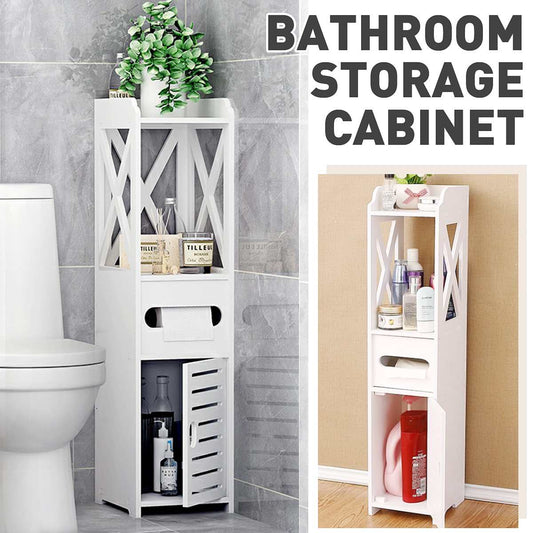 5cm bathroom toilet storage cabinet waterproof organizer vanity floor standing rack washbasin shower corner shelf