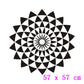 Geometric illusion lotus art wall sticker | Decor Gifts and More