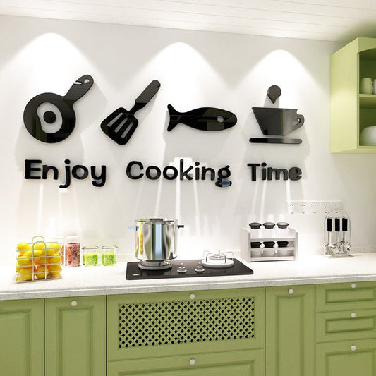 Cute minimalist kitchen decoration wall sticker