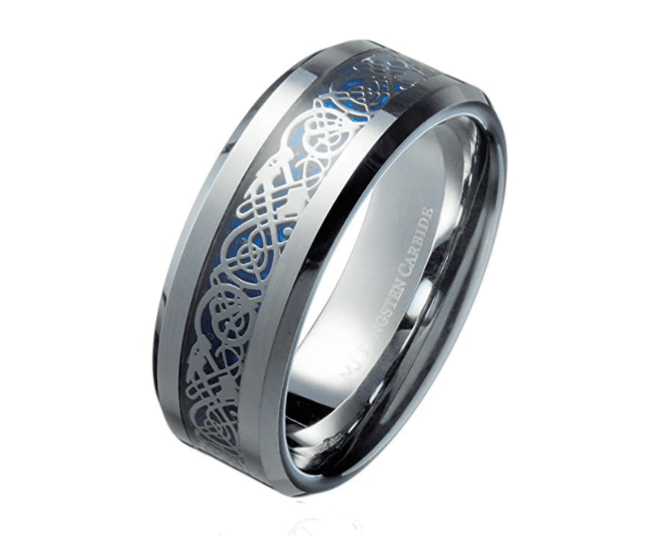 Silver Tungsten Celtic Ring | Decor Gifts and More