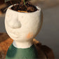 Happy House Art Portrait Sculpture Flower Pot Flower Vessel