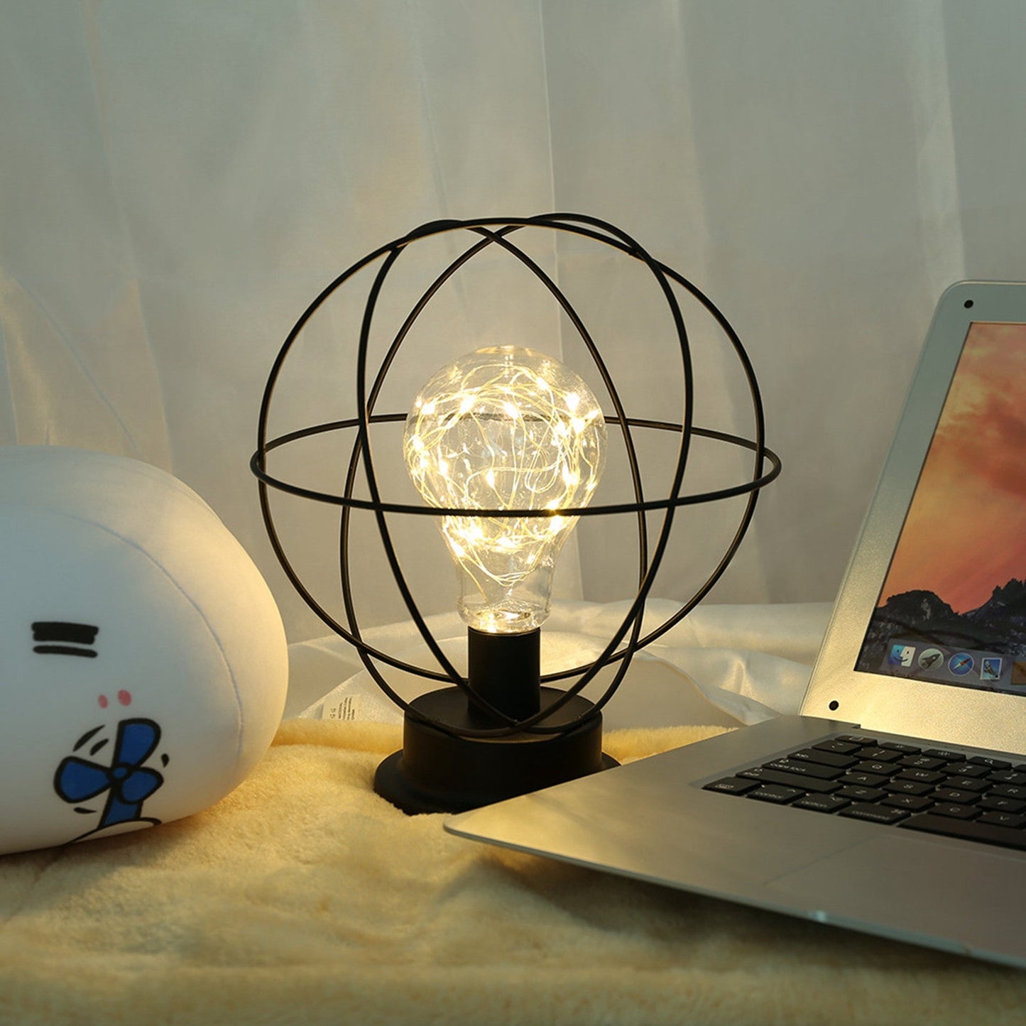 Led Metal Light Battery-operated Lamp Decoration Light US Stock | Decor Gifts and More