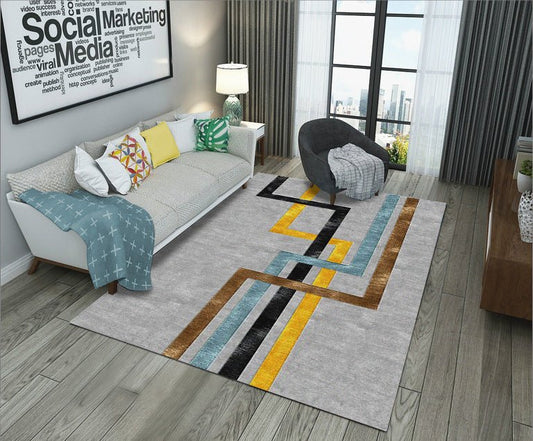 geometric stripe modern geometric cloakroom coffee table luxury area rug carpet coffee table cloakroom carpet