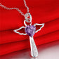 Purple zircon crystal pendant necklace | Decor Gifts and More