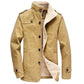 Medium-length fleece coat coat