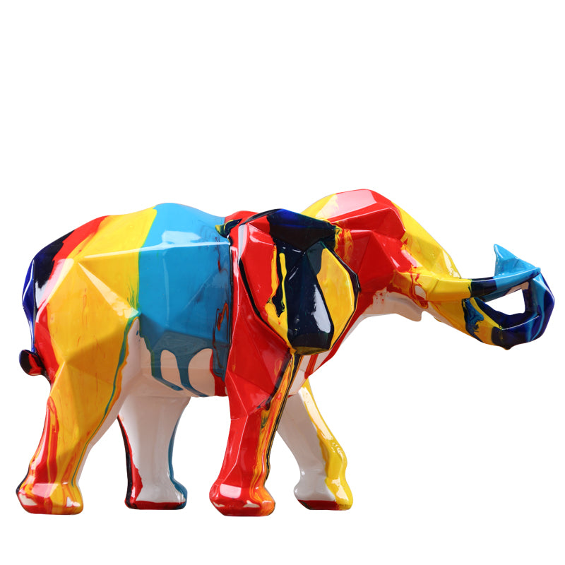 Splash color elephant ornament | Decor Gifts and More