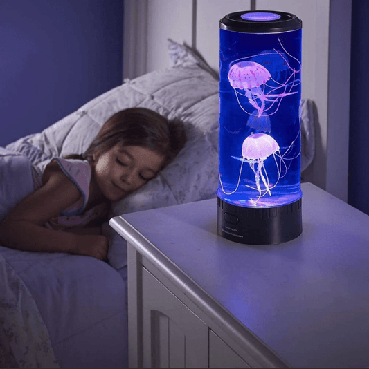 LED Jellyfish Aquarium Lamp Night Light USB Powered | Decor Gifts and More