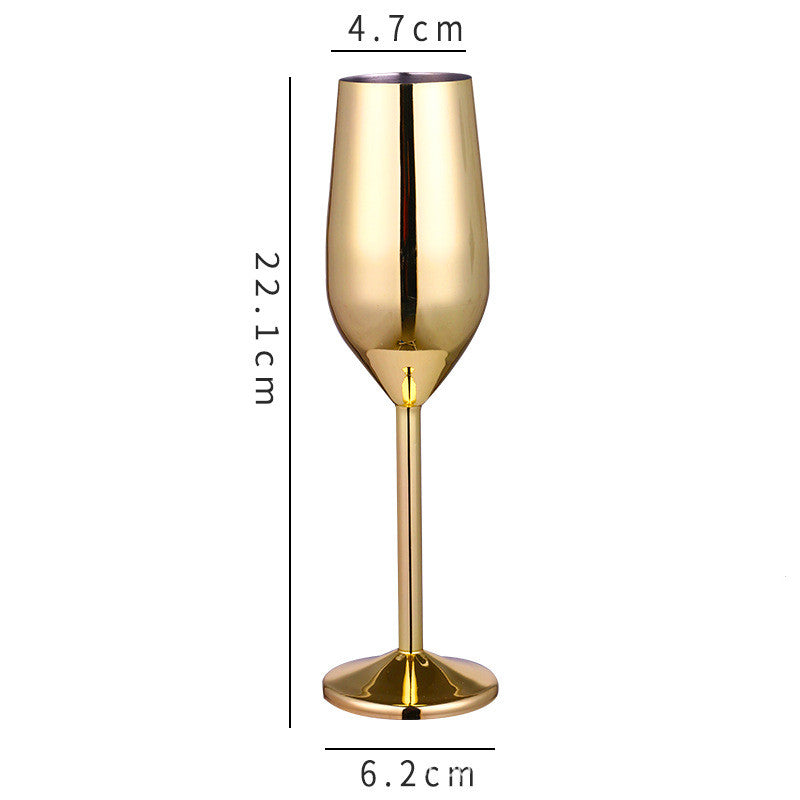 Stainless steel champagne glass and red wine cup | Decor Gifts and More