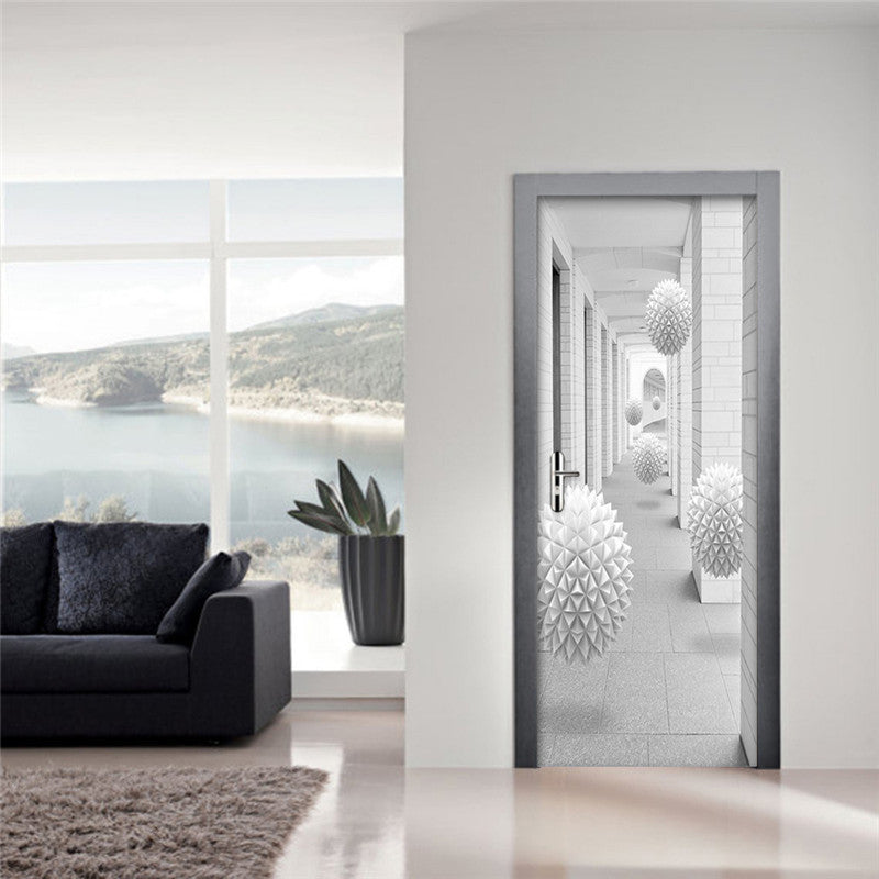 3D Stereo Sphere Door Sticker Living Room Gallery PVC Waterproof | Decor Gifts and More