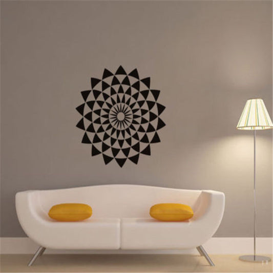 Geometric illusion lotus art wall sticker | Decor Gifts and More