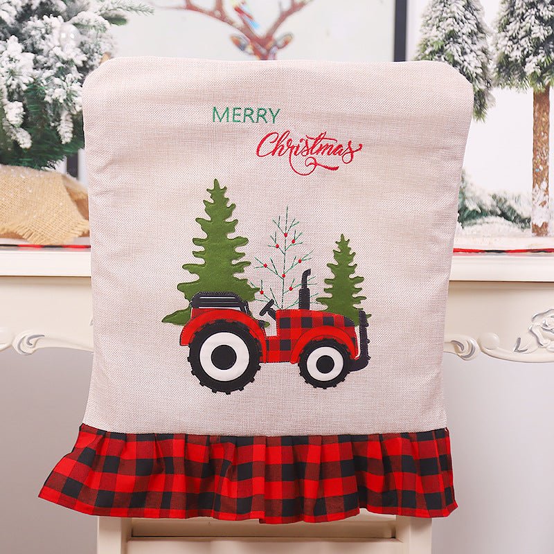 Christmas embroidery chair cover | Decor Gifts and More