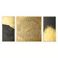 Set Of Luxury Abstract Golden Canvas Wall Art | Decor Gifts and More