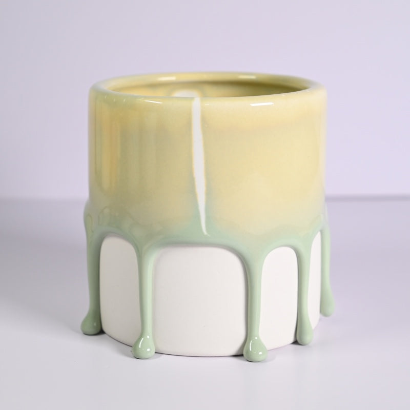 Light Luxury Art High-end Cylindrical Ceramic Flow Glaze