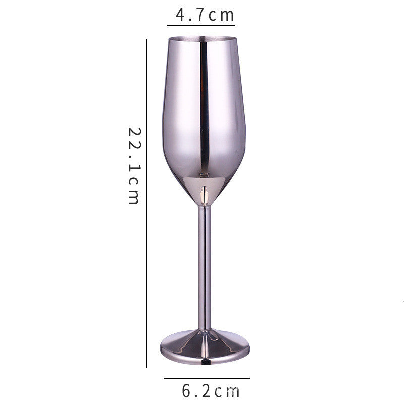 Stainless steel champagne glass and red wine cup | Decor Gifts and More