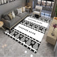 Geometric Pattern Simple Striped Crystal Velvet Living Room Carpet | Decor Gifts and More