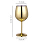 Stainless steel champagne glass and red wine cup | Decor Gifts and More