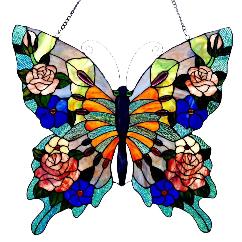 Acrylic Butterfly Pendant Wall Decoration Creative Wall Art Crafts Colorful Stain Glass Butterfly Home Hanging Decor For Bedroom - Home Decor Gifts and More