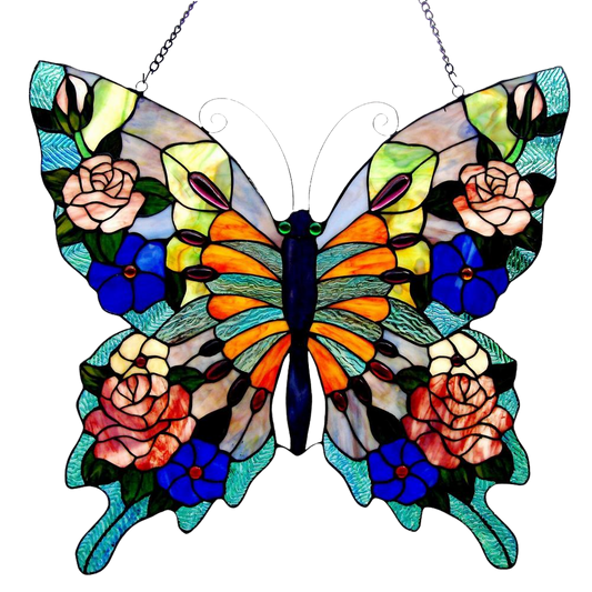 Acrylic Butterfly Pendant Wall Decoration Creative Wall Art Crafts Colorful Stain Glass Butterfly Home Hanging Decor For Bedroom - Home Decor Gifts and More