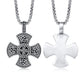 Stainless Steel Viking Cross Pendant Steel Color | Decor Gifts and More