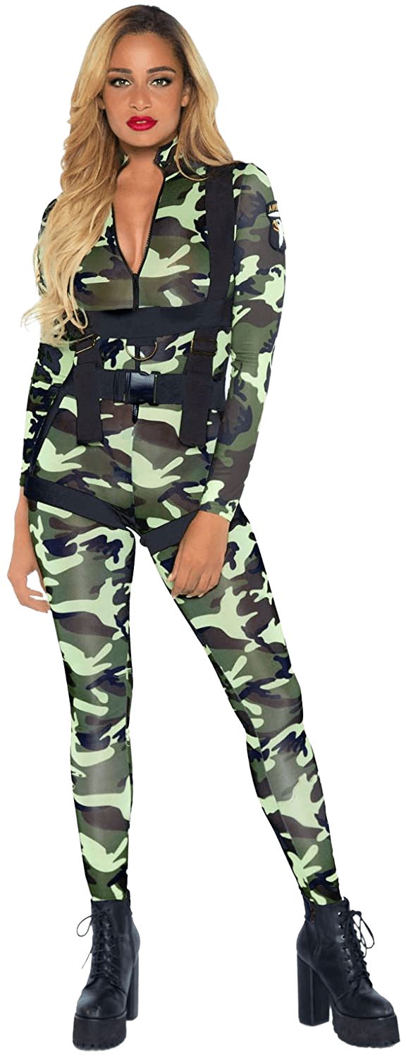 Leg Avenue Women's 2 Piece Pretty Paratrooper Costume | Decor Gifts and More