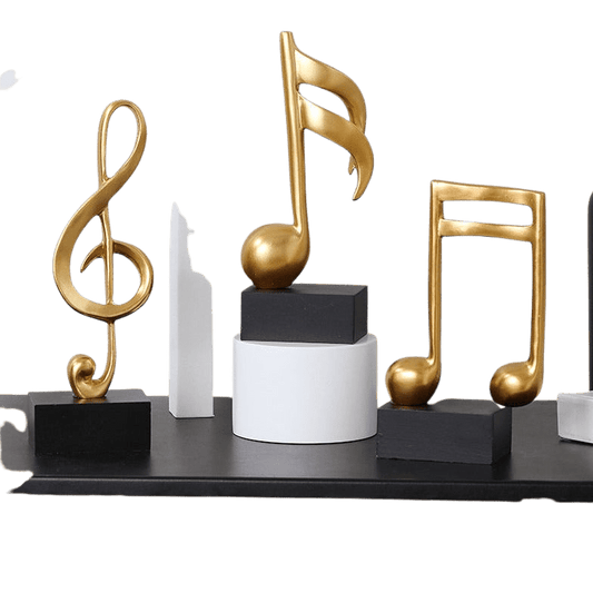 Modern Abstract Music Note Sculptures - Home Decor Gifts and More