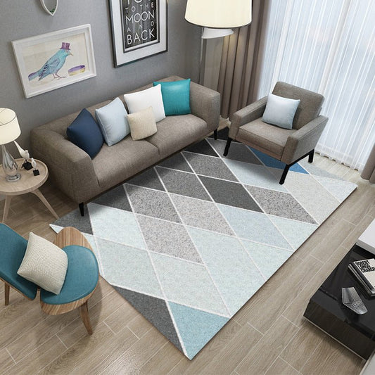modern geometric cloakroom coffee table luxury diamond area rug carpet