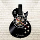 Living Room Study Retro Guitar Vinyl Record Wall Clock | Decor Gifts and More
