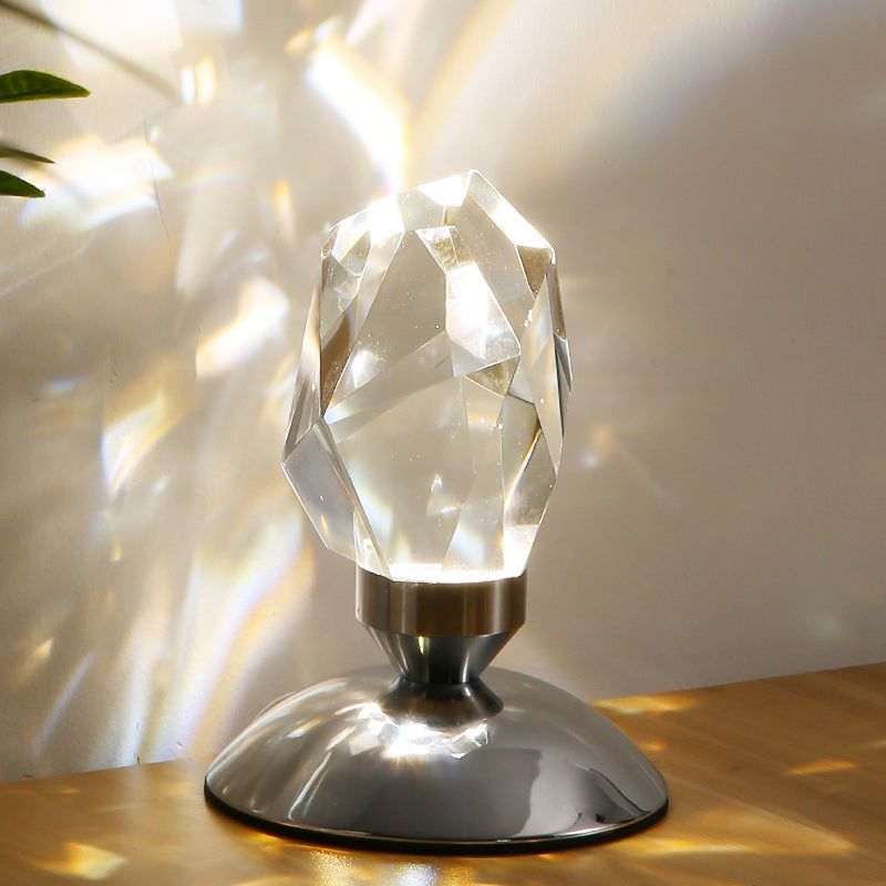 bedroom Modern atmosphere diamond crystal table lamp