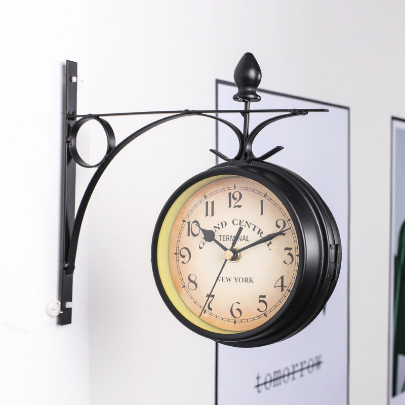 European wrought iron double wall clock | Decor Gifts and More