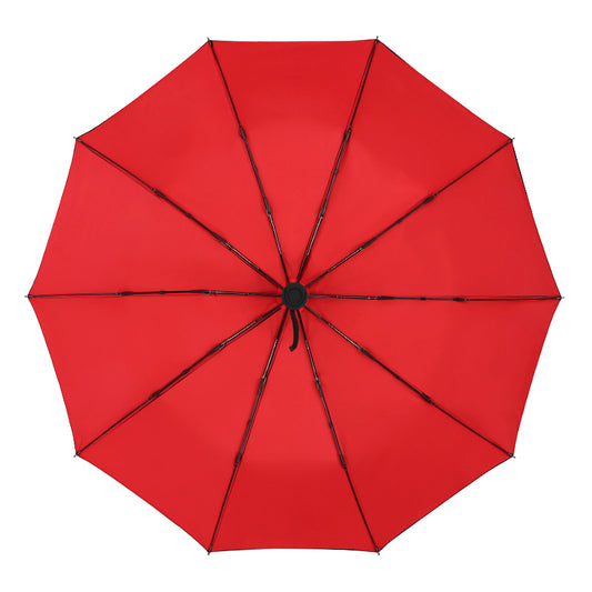 Automatic double-layer umbrella bone wind resistant men