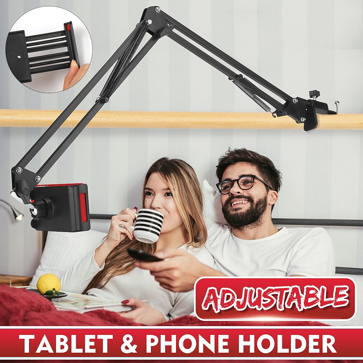 360 Rotating Flexible Long Arm Tablet Mobile Phone Holder Lazy Bracket Stand Metal Clamp Support | Decor Gifts and More