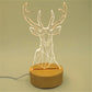 3D solid wood table lamp | Decor Gifts and More