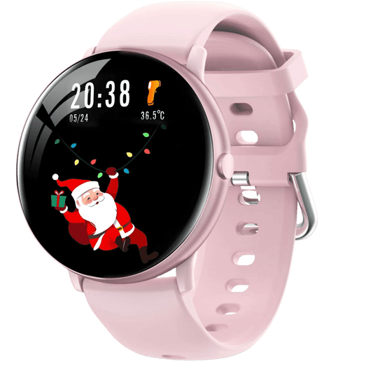 Smart Watch Full Touch Fitness Tracker Body Temperature Monitor IP67 Waterproof Call Reminder Smartwatch Heart Rate Counter Sleep Monitor Compatible with iOS Android Phones for Women (Pink) - Home Decor Gifts and More